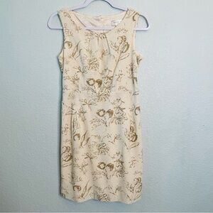 Anthropologie Moulinette Soeurs Cream Tan Open Back Dressy Mini Dress | Size 6